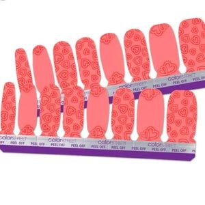 Color Street Heartthrob Valentines Nail Strip Set. Limited edition (retired)